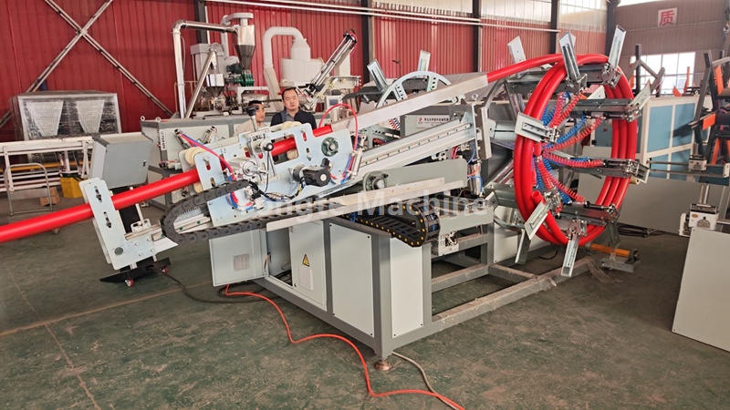 Yongte 63mm Çift istasyonlu HDPE Boru Otomatik Sarıcı tüm performans testlerini geçti