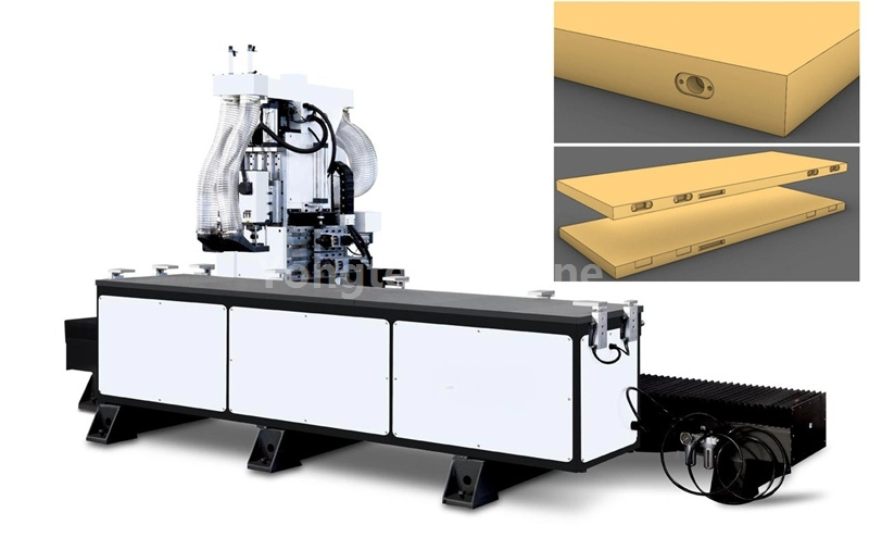 Otomatik WPC Kapı Kilidi Delik Delme Makinesi