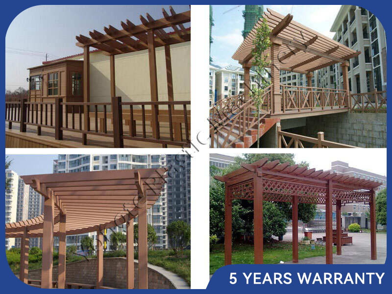 Ahşap Plastik WPC Pergola Yapma Makinesi Fabrikası