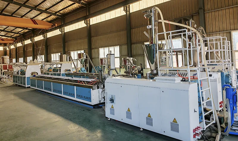 Wood plastic composite machine