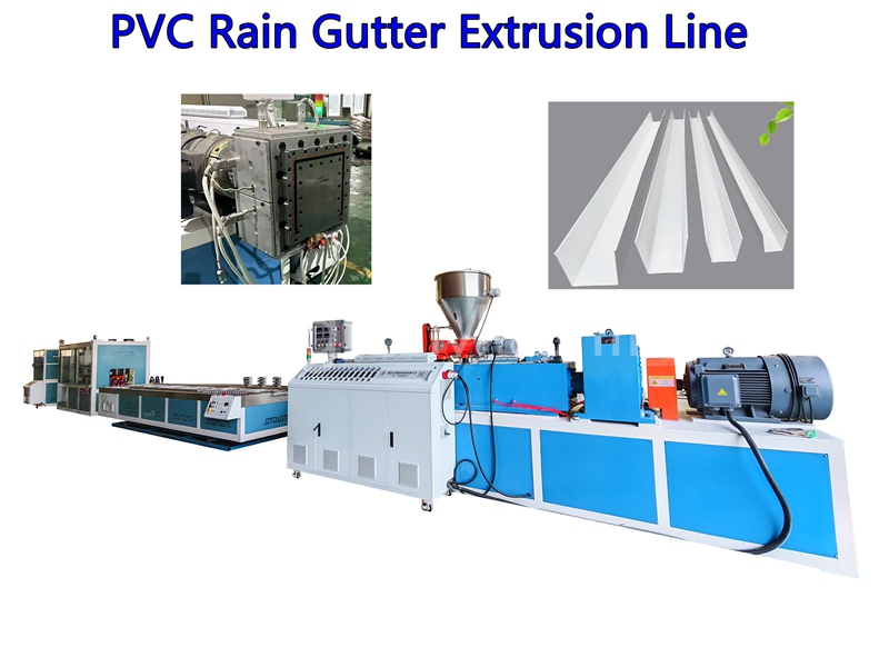 PVC yağmur oluk ekstrüzyon makinesi