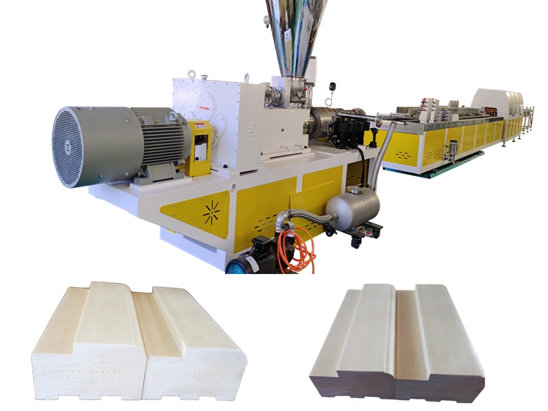 PVC WPC Katı Kapı Çerçevesi Üretim Ekstrüzyon Makine Hattı